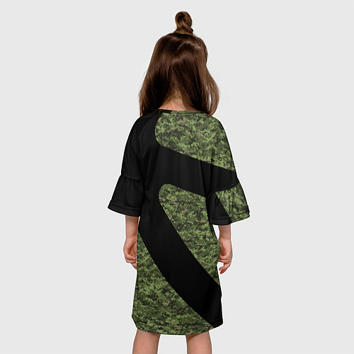 Детское платье Камуфляж - RUSSIA / 3D-принт – фото 4