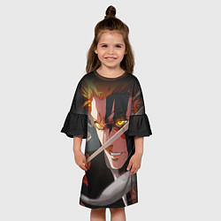 Платье клеш для девочки Ичиго- Блич - Пустой, цвет: 3D-принт — фото 2