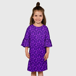 Платье клеш для девочки Портал в незер, цвет: 3D-принт — фото 2