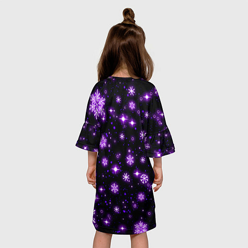 Детское платье Новый 2023 год в неоне / 3D-принт – фото 4