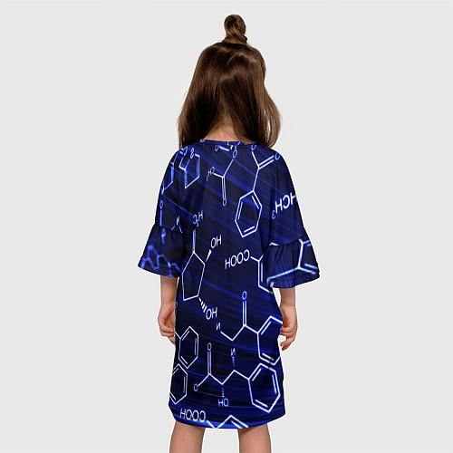 Детское платье Графическая химия / 3D-принт – фото 4