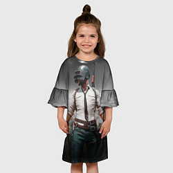 Платье клеш для девочки Plаyerunknowns battlegrоunds, цвет: 3D-принт — фото 2