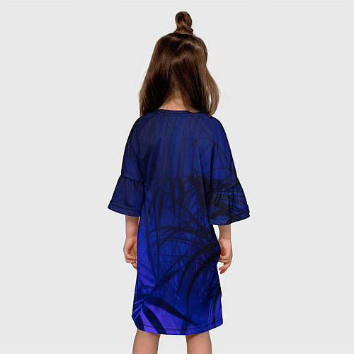 Детское платье Пальма в неоновом свете / 3D-принт – фото 4