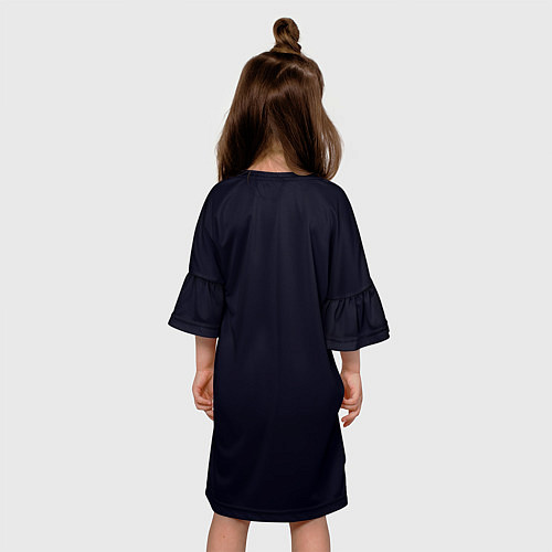 Детское платье Неоновое сердечко / 3D-принт – фото 4