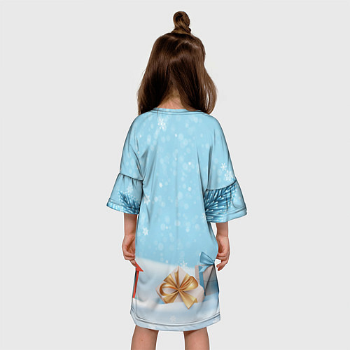 Детское платье Зайчик с подарком - 2023 / 3D-принт – фото 4