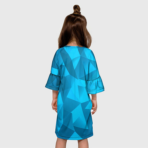 Детское платье Полигональный лисёнок / 3D-принт – фото 4