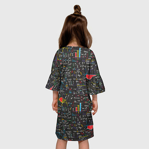 Детское платье Шпаргалка по математике с формулами / 3D-принт – фото 4