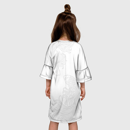 Детское платье Истребители демонов - бойцовые петушки / 3D-принт – фото 4