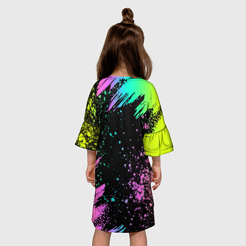 Детское платье Rainbow Friends: Blue / 3D-принт – фото 4