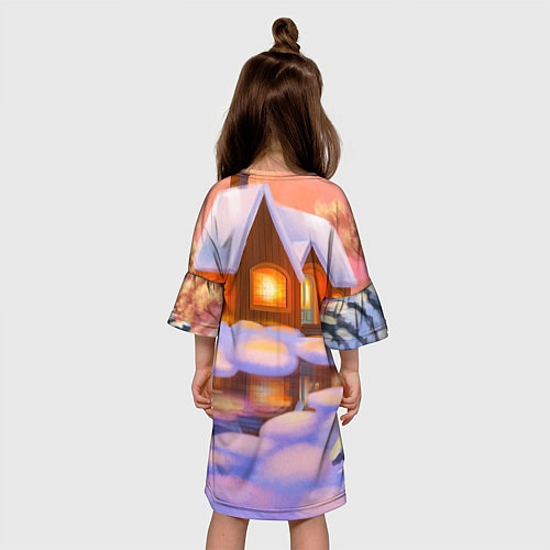 Детское платье Зайчик с большой морковью / 3D-принт – фото 4