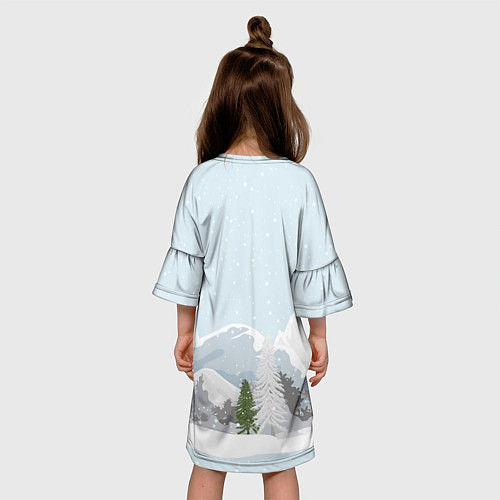 Детское платье Зайчата в обнимку 2023 / 3D-принт – фото 4