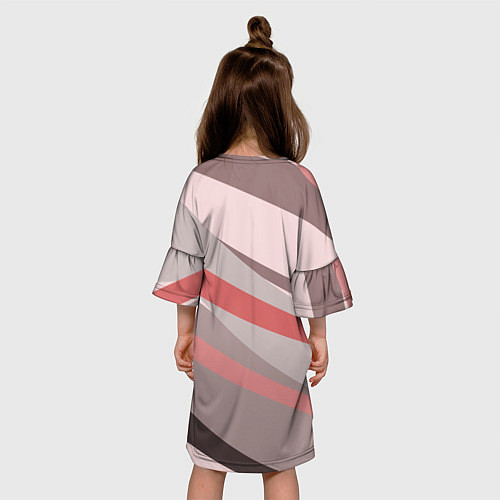 Детское платье Розовый берег / 3D-принт – фото 4