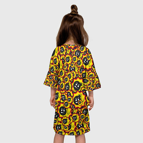 Детское платье Serious Sam logo pattern / 3D-принт – фото 4