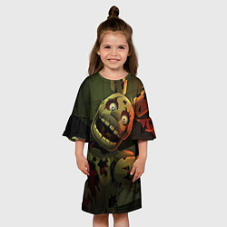 Платье клеш для девочки Спрингтpaп, цвет: 3D-принт — фото 2