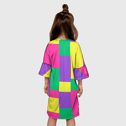 Детское платье Кот в стиле поп-арт / 3D-принт – фото 4