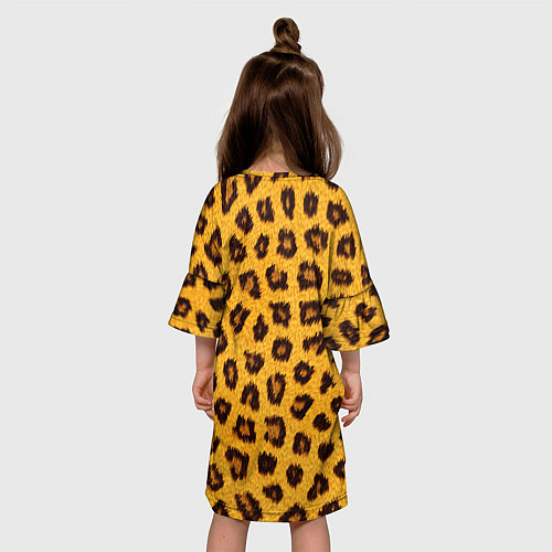 Детское платье Текстура леопарда / 3D-принт – фото 4