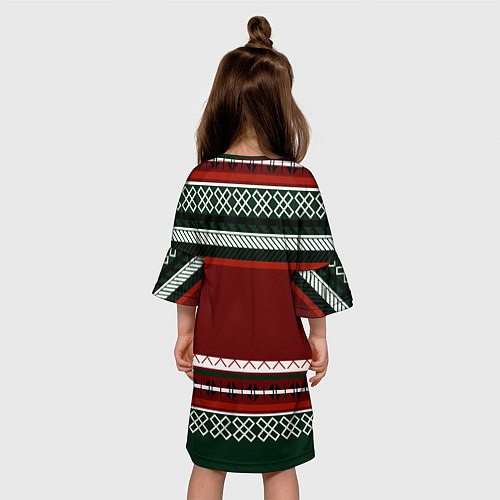 Детское платье FIRM как красный свитер из 90х / 3D-принт – фото 4