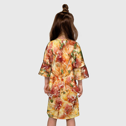 Детское платье Вкусная пицца / 3D-принт – фото 4