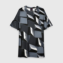 Детское платье Выпирающие кубы - металлическая броня