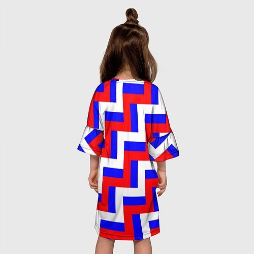 Детское платье Плетение триколор / 3D-принт – фото 4