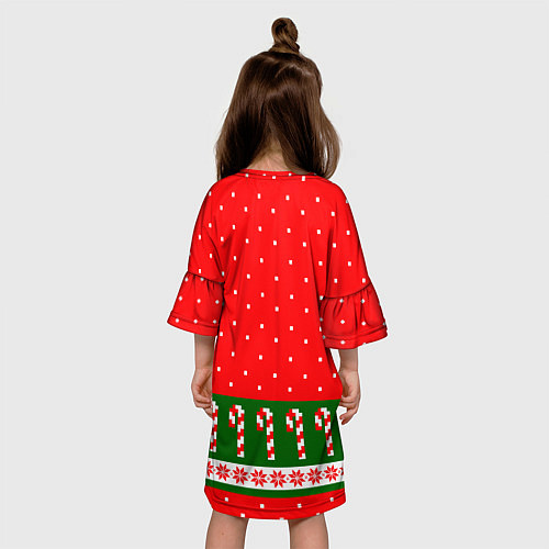 Детское платье Пряник-ниндзя: новогодний / 3D-принт – фото 4