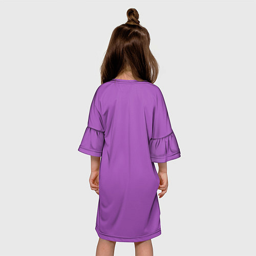 Детское платье Зеленоглазый котэ / 3D-принт – фото 4