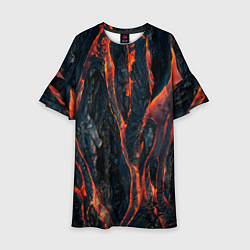 Детское платье Огненная магма