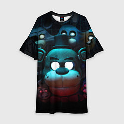 Платье клеш для девочки Фредди VR, цвет: 3D-принт