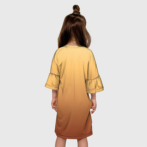 Детское платье Golden girl / 3D-принт – фото 4