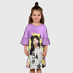 Платье клеш для девочки Им Наён, цвет: 3D-принт — фото 2