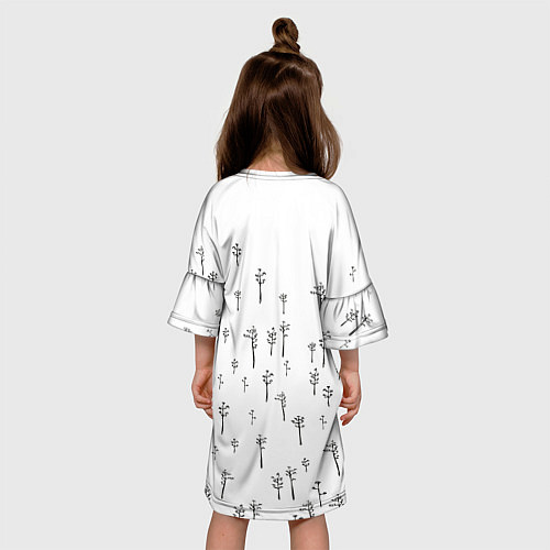 Детское платье Сова в снежном лесу / 3D-принт – фото 4