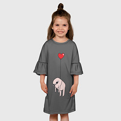 Платье клеш для девочки Ketnipz love, цвет: 3D-принт — фото 2