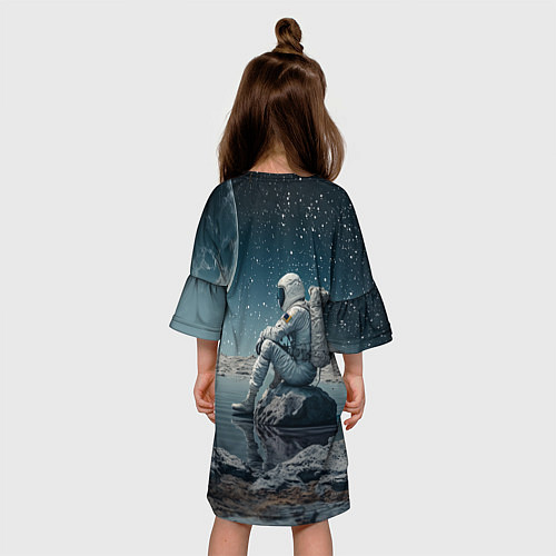 Детское платье Космический путешественник / 3D-принт – фото 4