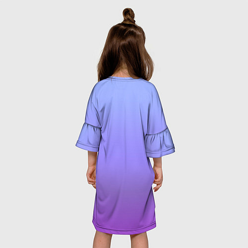 Детское платье Фиолетовый градиент / 3D-принт – фото 4