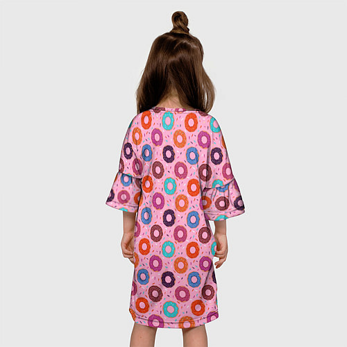Детское платье Вкусные пончики / 3D-принт – фото 4