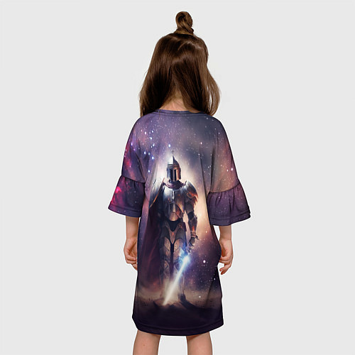 Детское платье Космический рыцарь / 3D-принт – фото 4