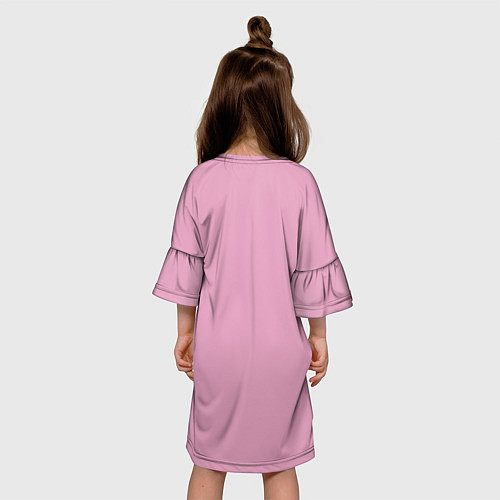 Детское платье BlackPink Лого / 3D-принт – фото 4