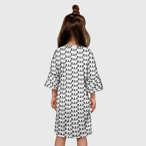 Детское платье B A P pattern logo / 3D-принт – фото 4