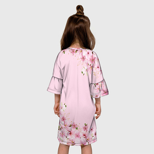 Детское платье Папина дочка сакура / 3D-принт – фото 4