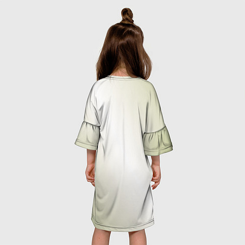 Детское платье Восьмерка в ромашках / 3D-принт – фото 4