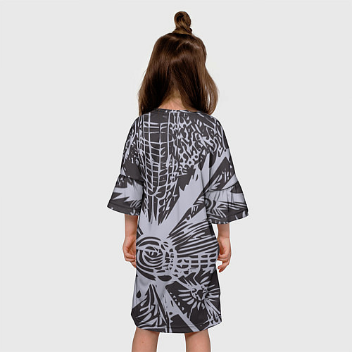 Детское платье Графическая фантазия абстракт / 3D-принт – фото 4
