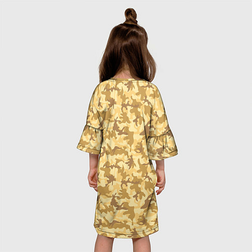 Детское платье Пустынный камуфляж / 3D-принт – фото 4