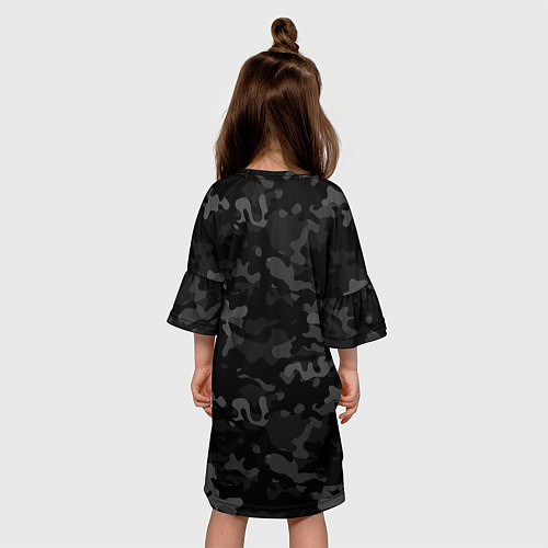 Детское платье Ночной камуфляж / 3D-принт – фото 4