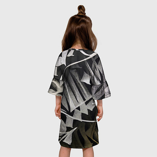 Детское платье Каллиграфический момент / 3D-принт – фото 4