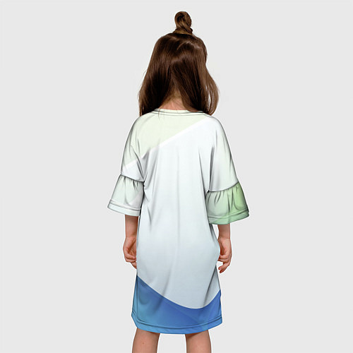 Детское платье Пастель из трёх цветов / 3D-принт – фото 4