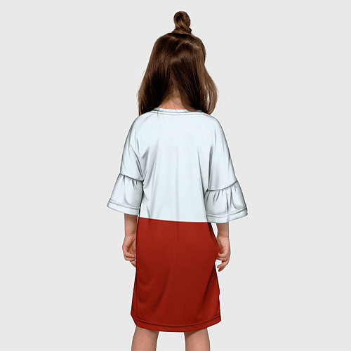 Детское платье Пиксельная лиса с надписью fox / 3D-принт – фото 4