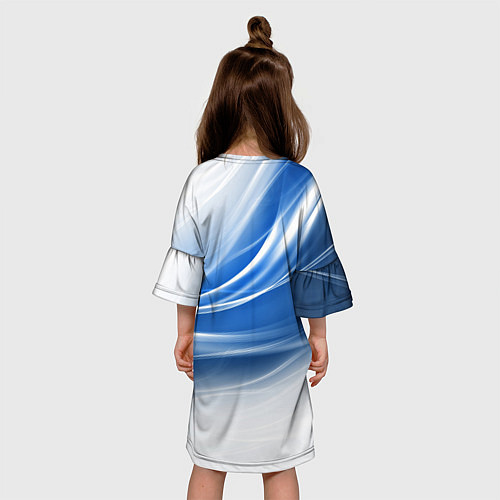 Детское платье Ледяной поток ветра / 3D-принт – фото 4
