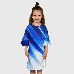 Платье клеш для девочки Blue Breeze, цвет: 3D-принт — фото 2