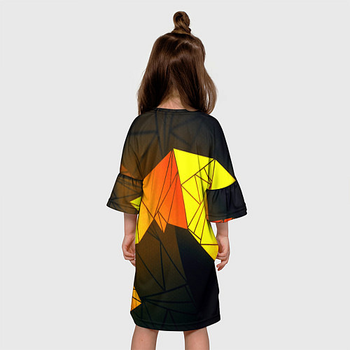 Детское платье Абстрактная геометрия фигур / 3D-принт – фото 4