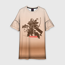 Платье клеш для девочки Pathfinder, цвет: 3D-принт